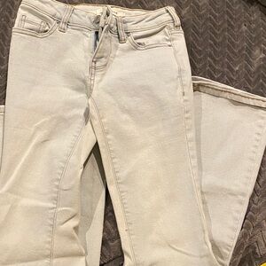 PacSun Light Cream Flare Jeans